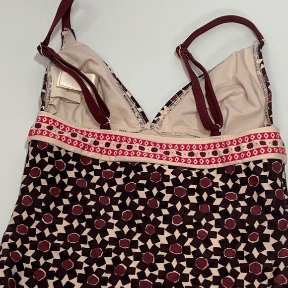 Kate Spade Women's Floral Tile Triangle One Piece Swimsuit Multi-Color Size XS - Picture 7 of 7